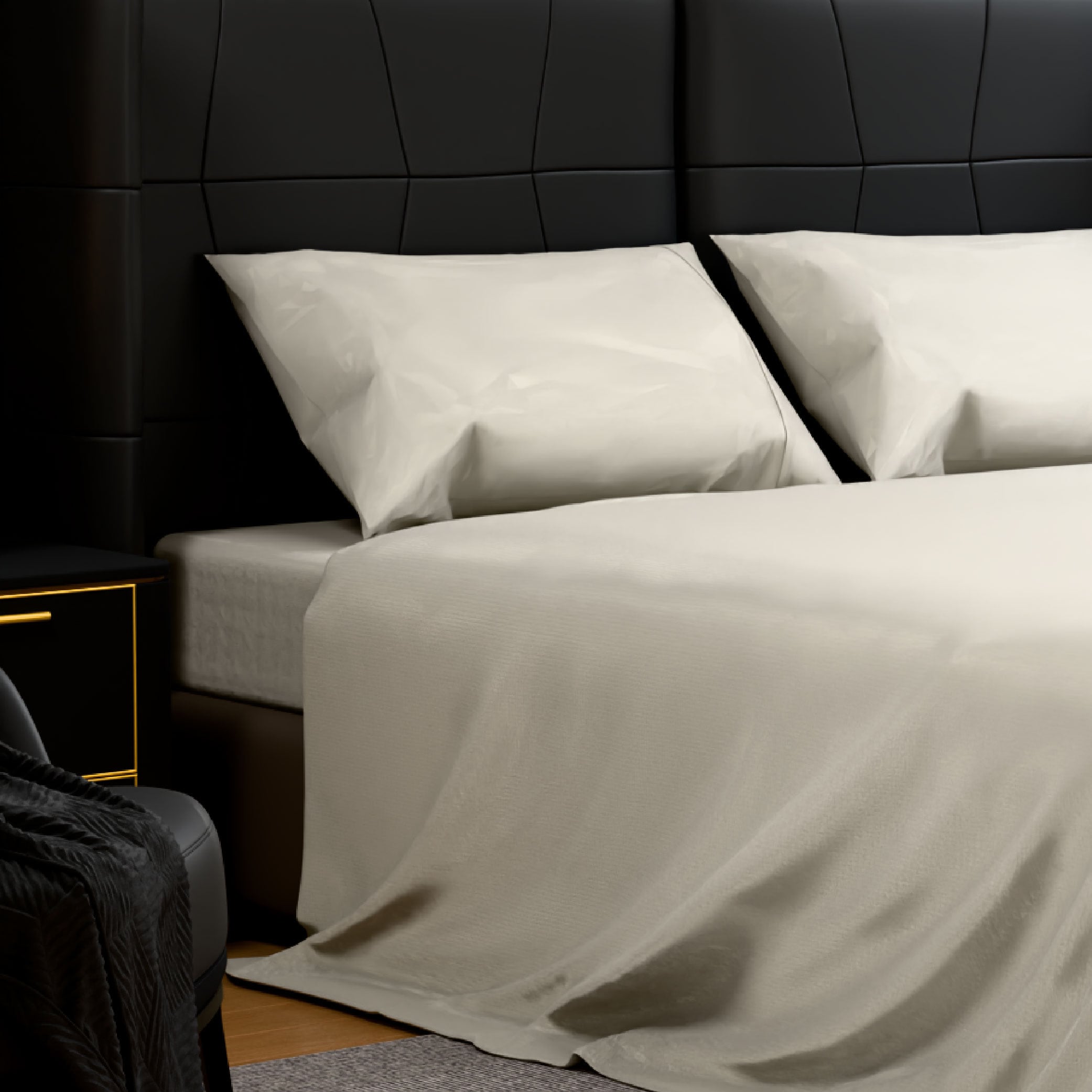 Bedding Full Bed Sheets Set - 4 Piece Bedding - Brushed Microfiber - Shrinkage And Fade Resistant - Easy Care (Full, White)_voghion.com